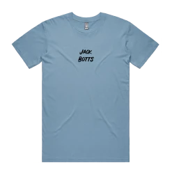 Jack Botts Stacked Logo Tee (Carolina Blue)