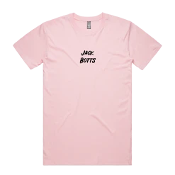 Jack Botts Stacked Logo Tee (Pink)