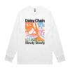 Slowly Slowly Album Tracklist Longsleeve (White) -Cap Shop 220607 DAISYCHAINALBUMMERCH AlbumTracklistLongsleeve Front