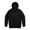 Ocean Alley Multi Logo Hood (Black) -Cap Shop 220928 OceanAlley AlbumAccessories Drop2 BlackHoodie AUG22