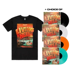 RedHook Living Hell Tee (Black) & Postcard From A Living Hell 12" Vinyl