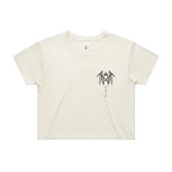 Sleep Token Rain Rune Crop Tee (Ecru)