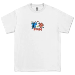 Between You And Me Butterfly Tee (White)