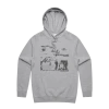 Boy And Bear Dance Hood (Grey) 1 Boy And Bear Dance Hood (Grey) -Cap Shop 230302 Boy Bear AlbumMerch ProductImages DanceHoodie MAR23