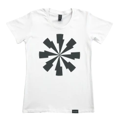 Shihad Pinwheel Femme Fit Tee (White)