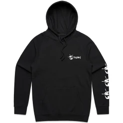 Triple J Drum Sleeve Hoodie (Black)