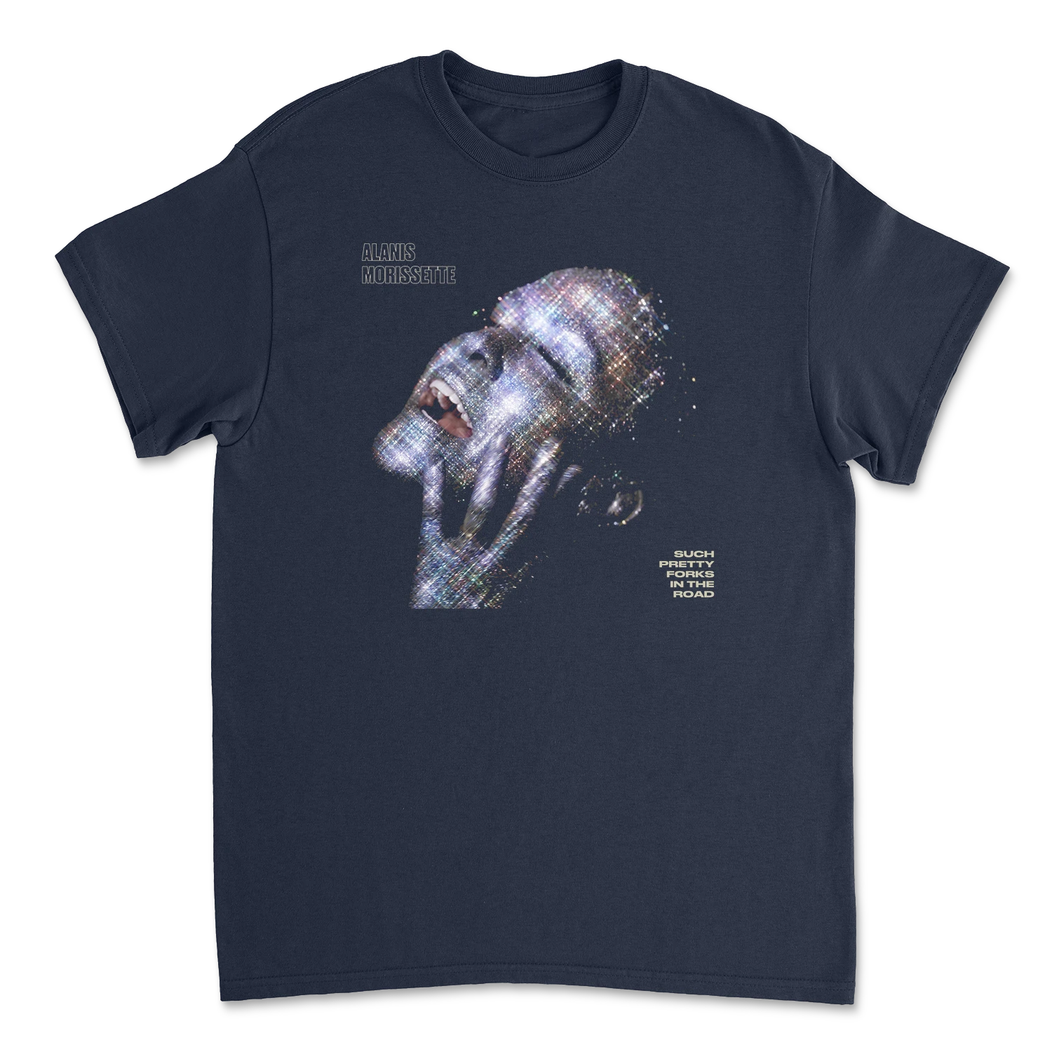 Alanis Morissette Such Pretty Forks In The Road Tee (Navy) 3 Alanis Morissette Such Pretty Forks In The Road Tee (Navy)