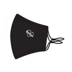 Bad/Love Barbed Wire Heart Mask (Black)