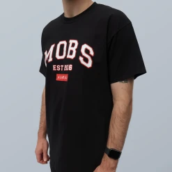 MOBS Varsity Tee (Black) -Cap Shop Blackside
