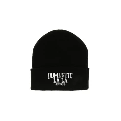 Domestic La La Embroidered Beanie (Black)