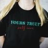 Yours Truly Self Care Script Tee (Black) -Cap Shop DSC01668 1