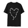 Frank Iero Barbed Wire Heart Tee (Black) -Cap Shop FrankIero BarbedWireHeart Mock