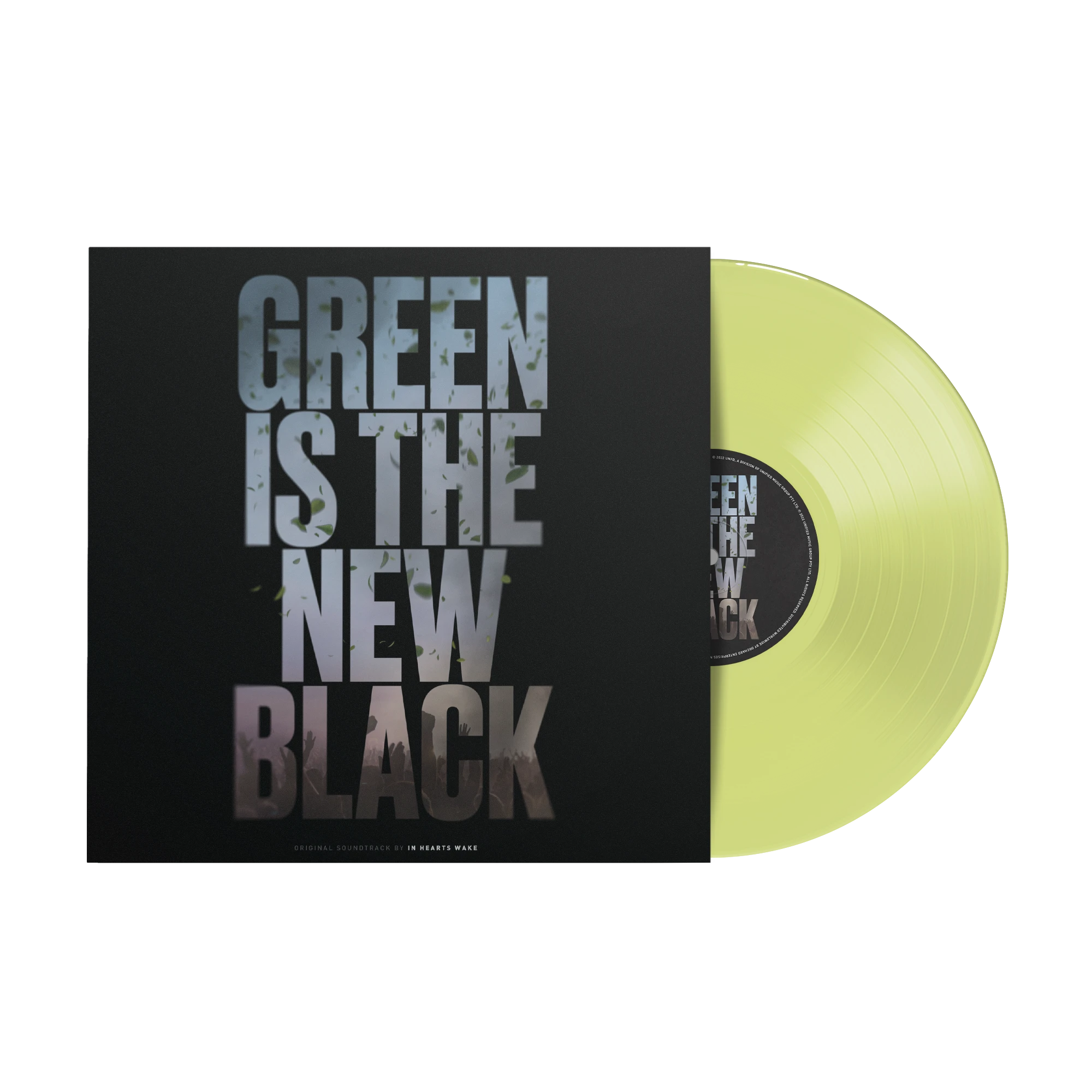 Green Is The New Black 12" Vinyl (Leafetti Green) In Hearts Wake Green Is The New Black 12" Vinyl (Leafetti Green) -Cap Shop IHW GITNB VNYL MCK 01 1