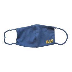 Illy Logo Face Mask (Dusty Blue)
