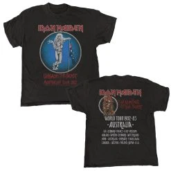 Iron Maiden Unleash Tour Tee (Black Vintage Wash)