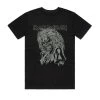 Iron Maiden Eddie Graphic Cut Tee (Black) -Cap Shop IRON MAIDEN Eddie Graphic Cut No Axe Glow In dark Black Ts Ft 1