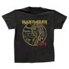Iron Maiden Killers Recoloured With Clouds Tee (Black Vintage Wash) -Cap Shop Iron Maiden Killers Recoloured with Clouds Black Vintage Wash Tshirt Ft