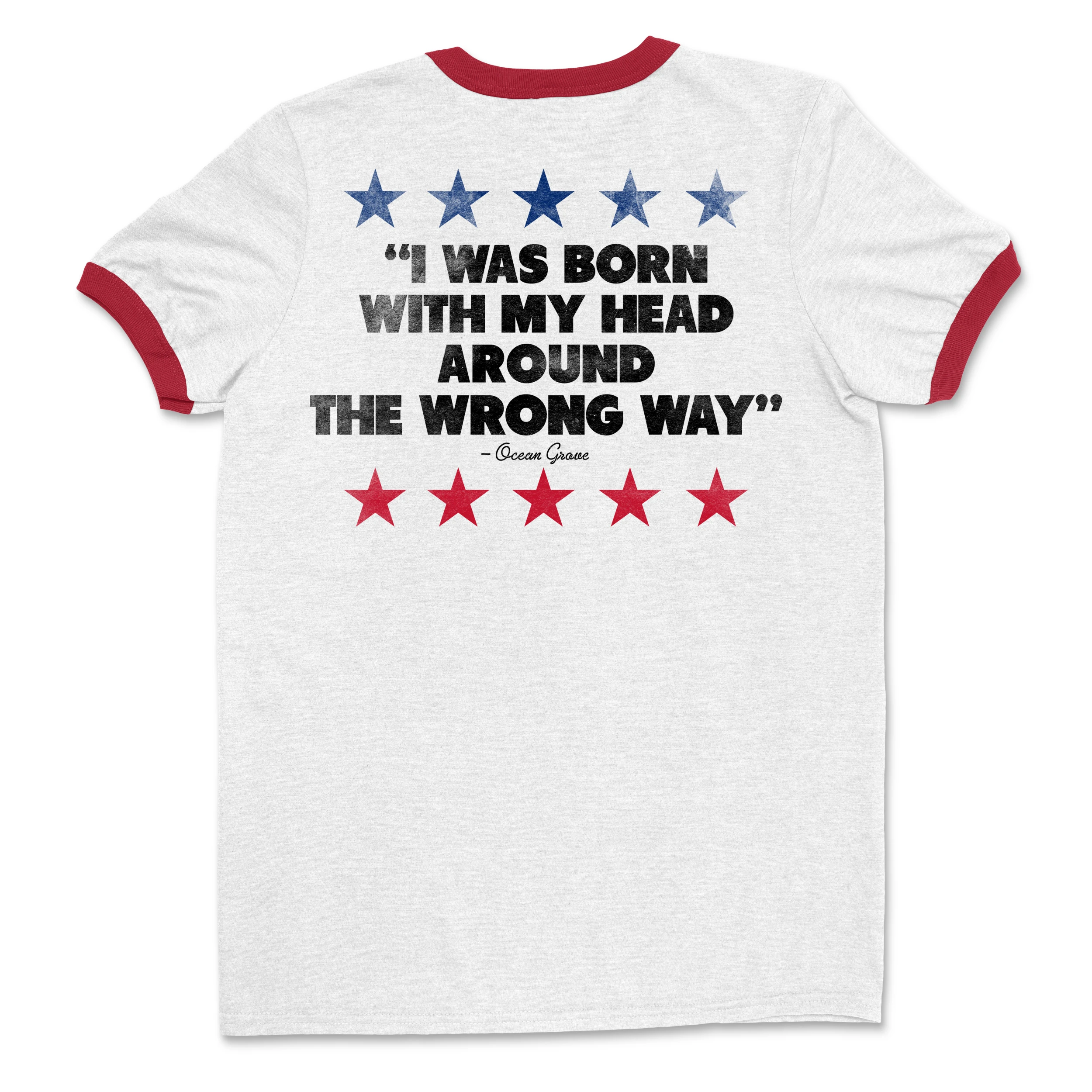 Ocean Grove Wrong Way Ringer Tee (Red/White) 4 Ocean Grove Wrong Way Ringer Tee (Red/White) - Image 2