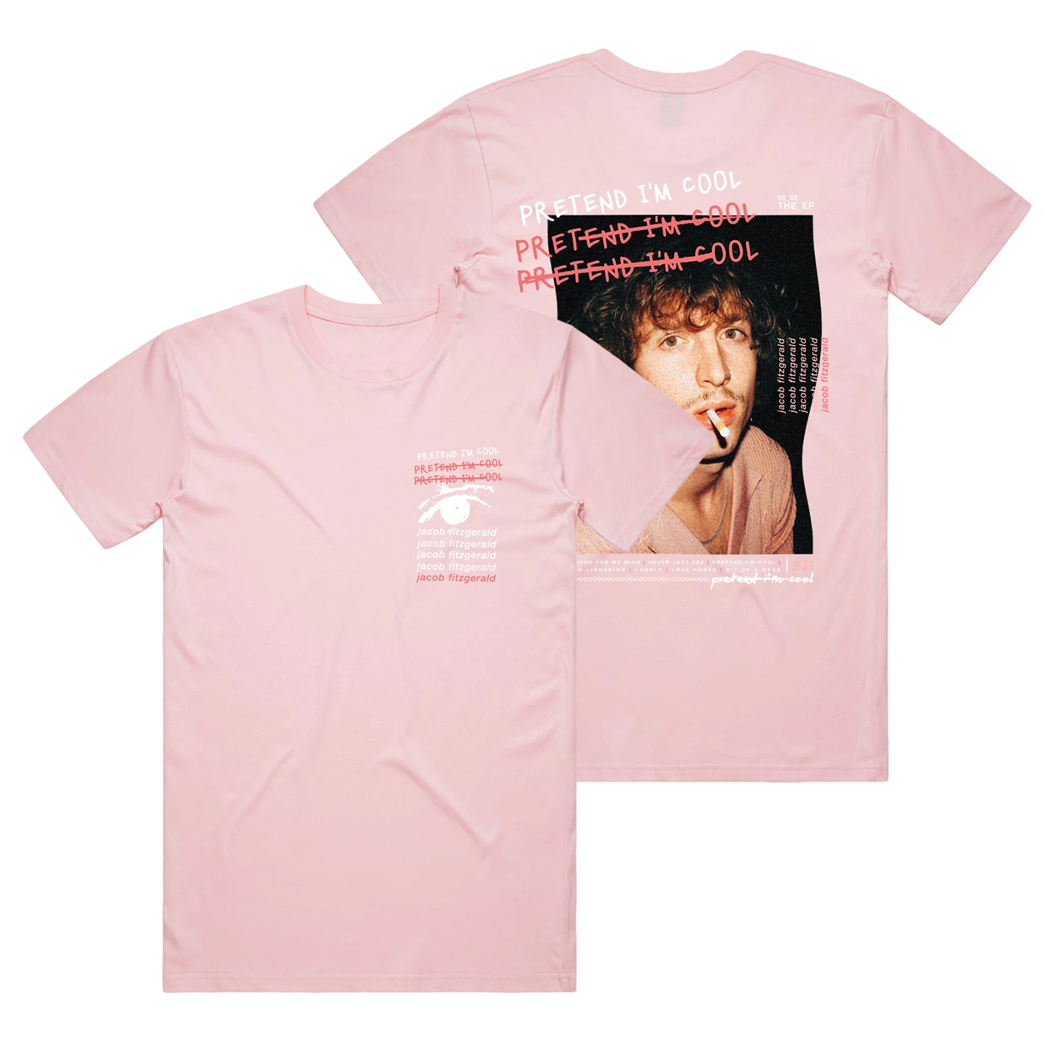 Jacob Fitzgerald Portrait Tee (Pale Pink) 3 Jacob Fitzgerald Portrait Tee (Pale Pink)
