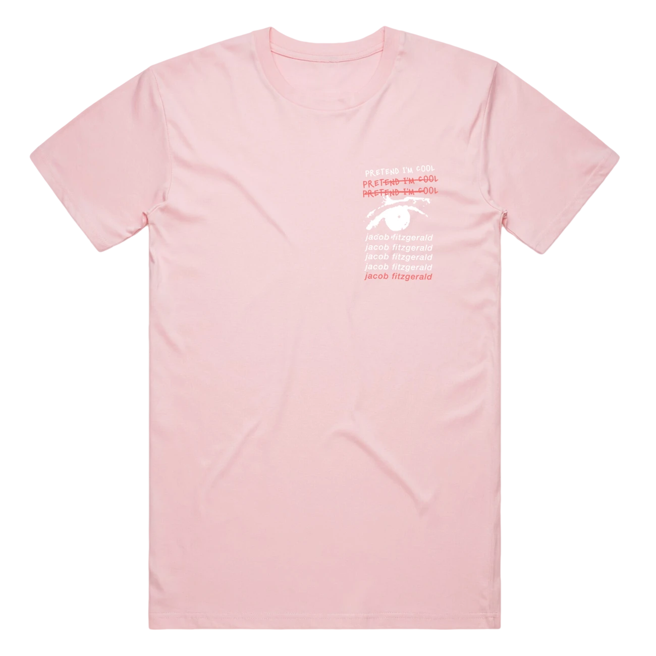 Jacob Fitzgerald Portrait Tee (Pale Pink) 4 Jacob Fitzgerald Portrait Tee (Pale Pink) - Image 2
