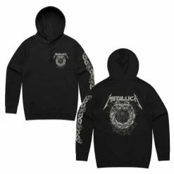 Metallica Snake Ring Hoodie (Black) -Cap Shop METALLICA Snake Ring Black Hood Mens FB