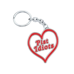 Pist Idiots Heart Keyring