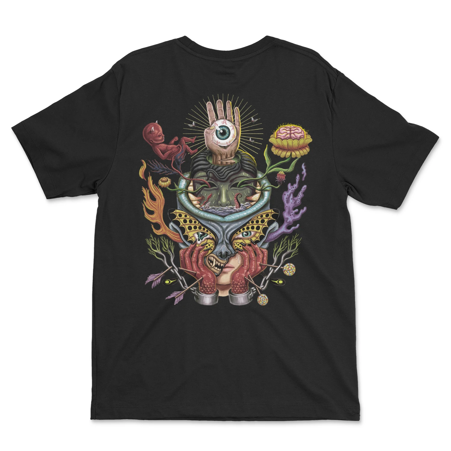 Four Year Strong Brain Pain Tee (Black) 4 Four Year Strong Brain Pain Tee (Black) - Image 2