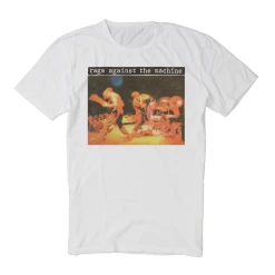 Rage Against The Machine Live Anger Photo Tee (White Vintage Wash)