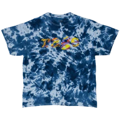 Rage Vintage Logo Tee (Blue Tie Dye)