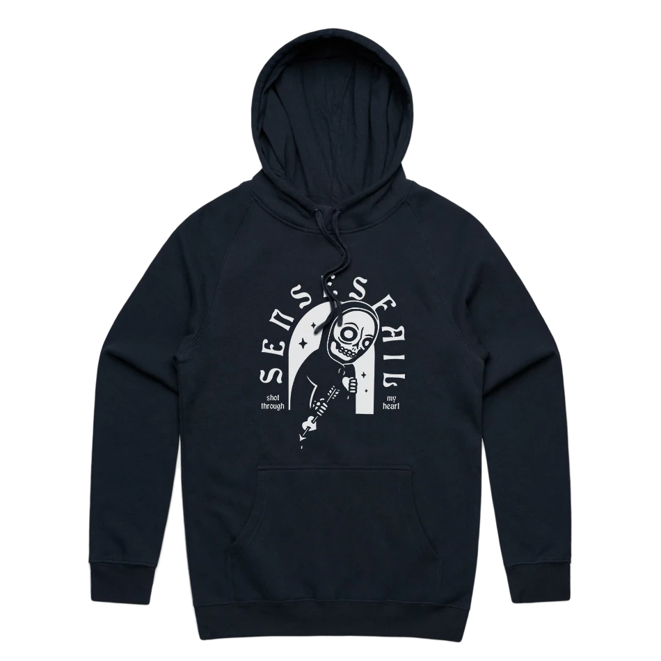 Senses Fail Heart Hoodie (Navy) 3 Senses Fail Heart Hoodie (Navy)