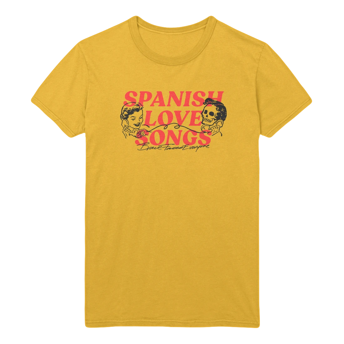 Spanish Love Songs Brave Faces Everyone Tee (Gold) 3 Spanish Love Songs Brave Faces Everyone Tee (Gold)