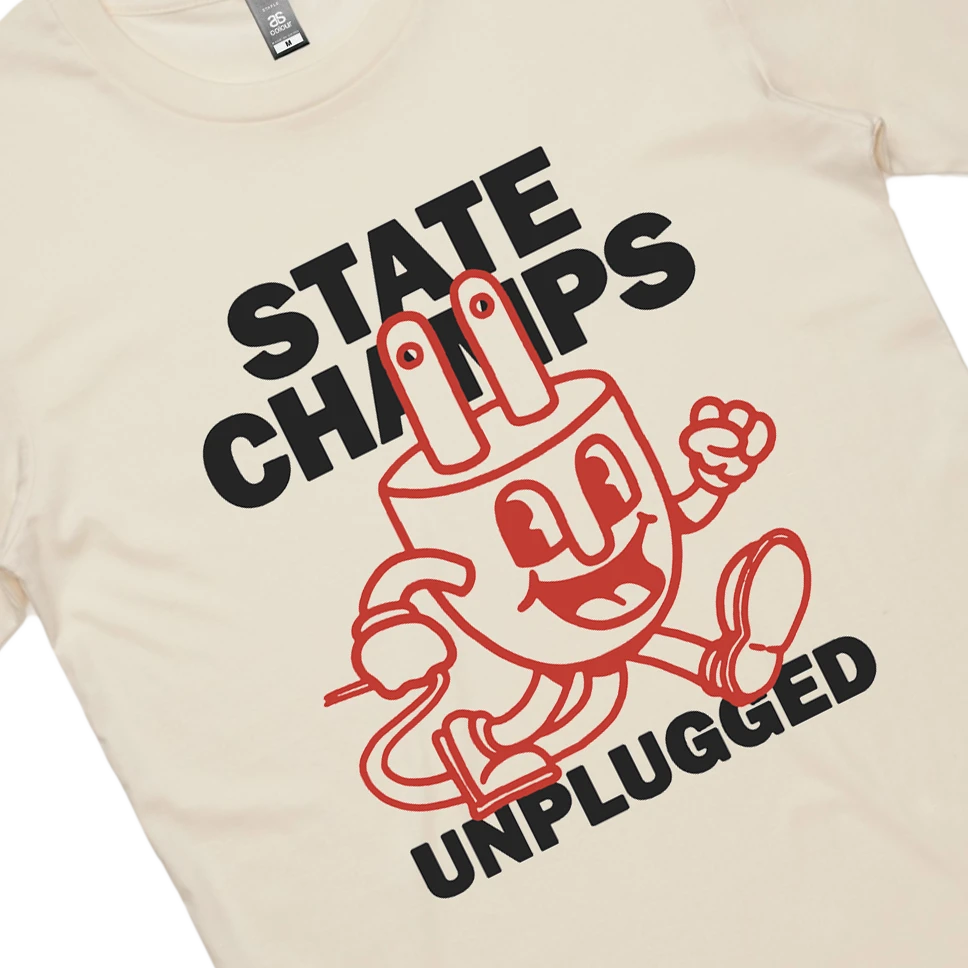 State Champs Unplugged Tee (Natural) 4 State Champs Unplugged Tee (Natural) - Image 2