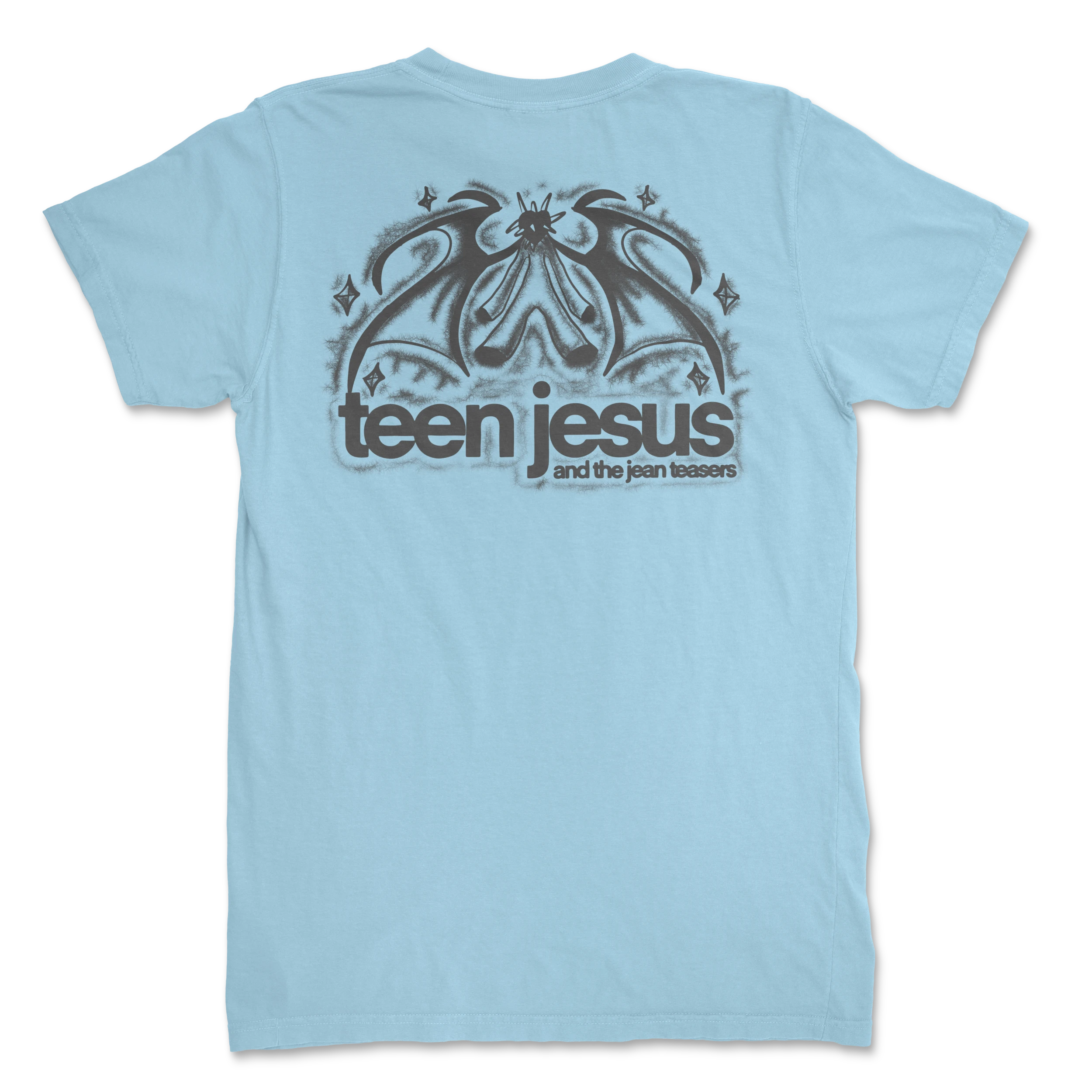 Teen Jesus And The Jean Teasers Airbrush Demon Tee (Baby Blue) + Album Digital Download 4 Teen Jesus And The Jean Teasers Airbrush Demon Tee (Baby Blue) + Album Digital Download - Image 2