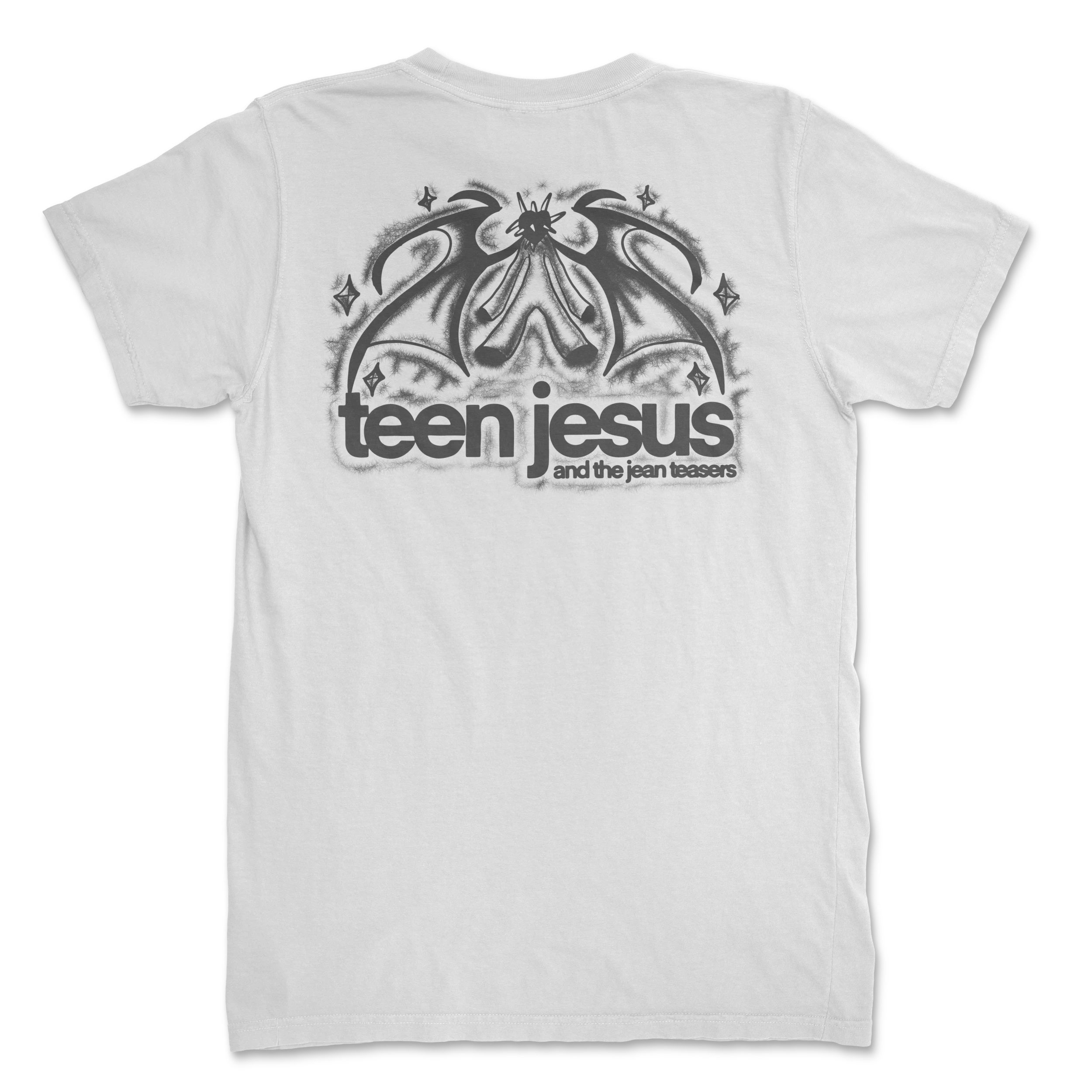 Teen Jesus And The Jean Teasers Airbrush Demon Tee (White) + Album Digital Download 4 Teen Jesus And The Jean Teasers Airbrush Demon Tee (White) + Album Digital Download - Image 2