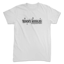 Teen Jesus And The Jean Teasers Airbrush Demon Tee (White) + Album Digital Download