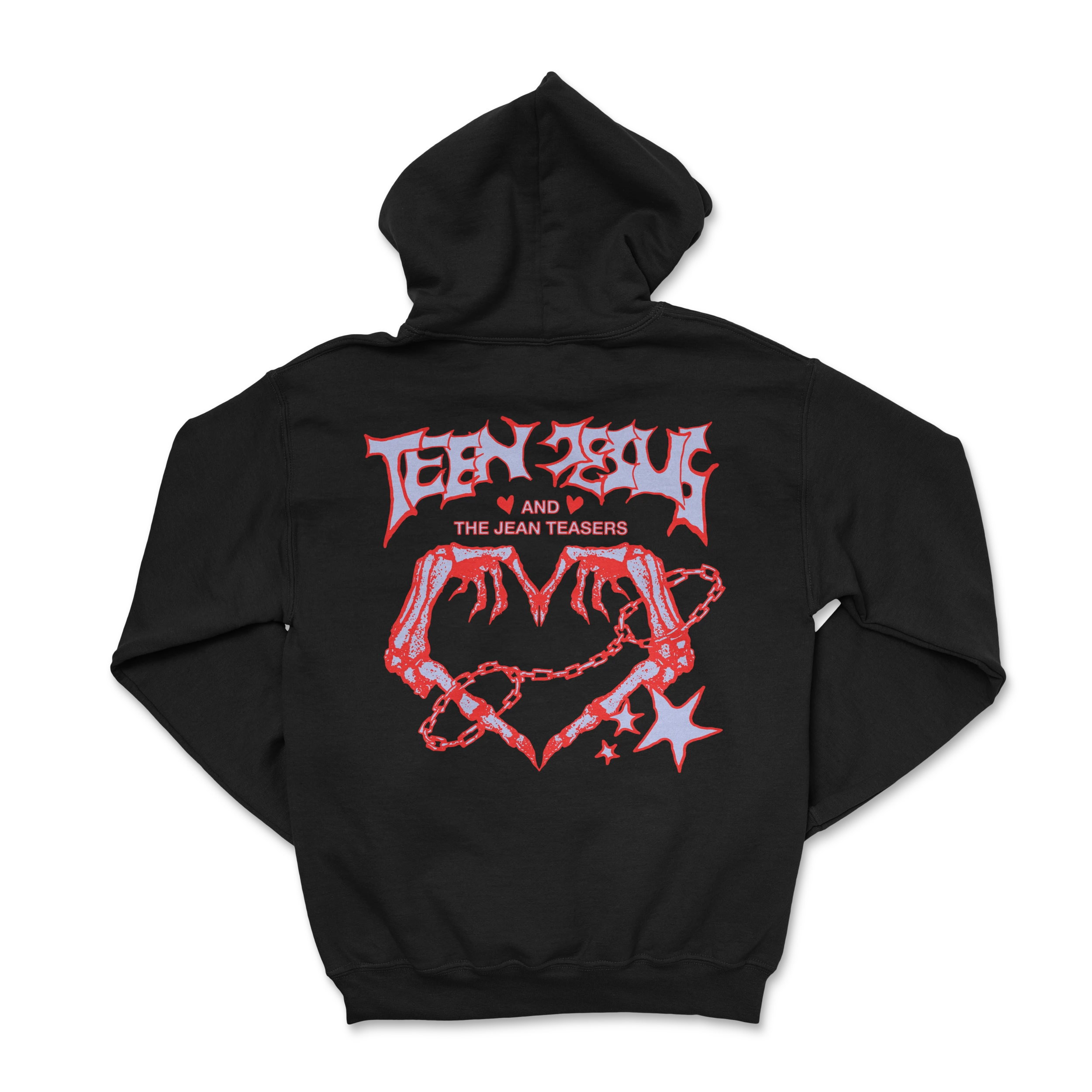 Teen Jesus And The Jean Teasers Skeleton Hands Hood (Black) + Album Digital Download 4 Teen Jesus And The Jean Teasers Skeleton Hands Hood (Black) + Album Digital Download - Image 2