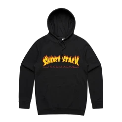 Short Stack Thrasher Logo Hoodie (Black)
