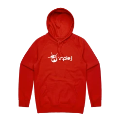 Triple J Logo Hoodie (Red)