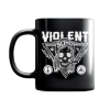 Violent Soho Blazin' Skull Ceramic Mug -Cap Shop ViolentSohoBlazinSkullMugBlack
