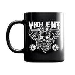 Violent Soho Blazin' Skull Ceramic Mug