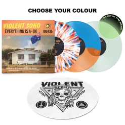 Violent Soho Everything Is A-OK Vinyl + Blazin' Skull Slipmat