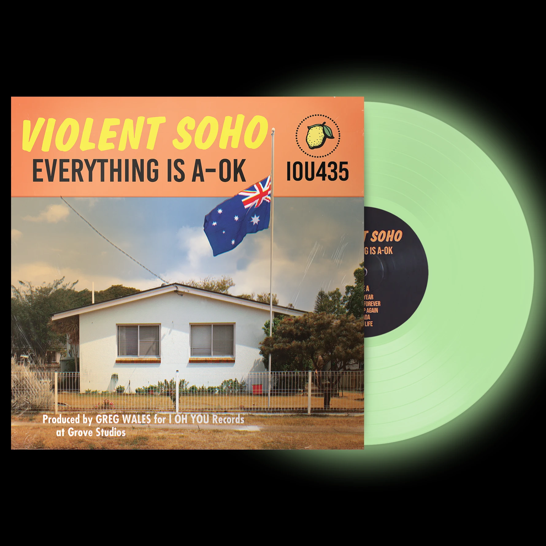 Everything Is A-OK 12" Vinyl (Glow In The Dark) Violent Soho Everything Is A-OK 12" Vinyl (Glow In The Dark) -Cap Shop ViolentSoho A OKRepress GreenGlowInTheDark 2 NIGHT IOU525