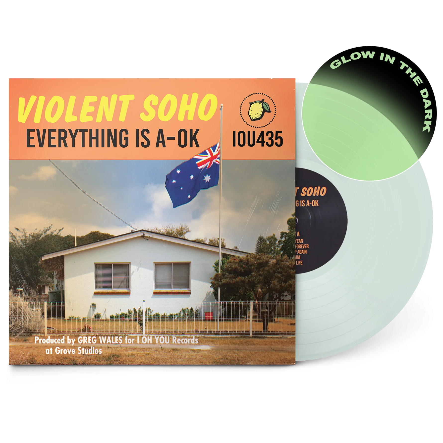 Everything Is A-OK 12" Vinyl (Glow In The Dark) Violent Soho Everything Is A-OK 12" Vinyl (Glow In The Dark) -Cap Shop ViolentSoho A OKRepress GreenGlowInTheDark 3 GLOWWINDOW IOU525