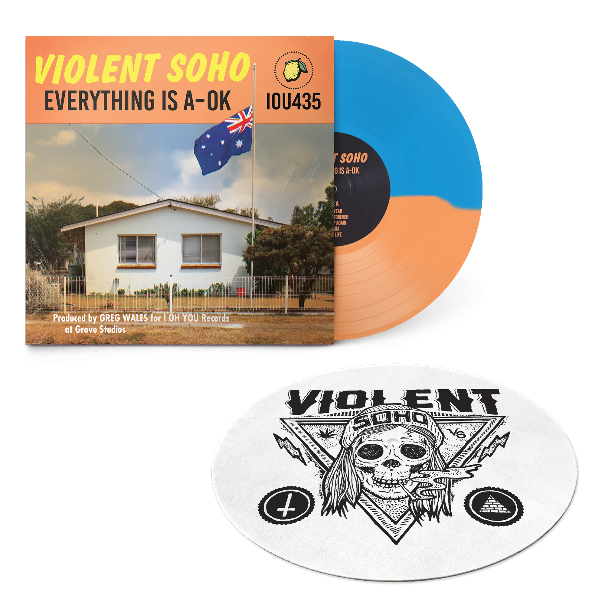 Violent Soho Everything Is A-OK Vinyl + Blazin' Skull Slipmat 5 Violent Soho Everything Is A-OK Vinyl + Blazin' Skull Slipmat - Image 3