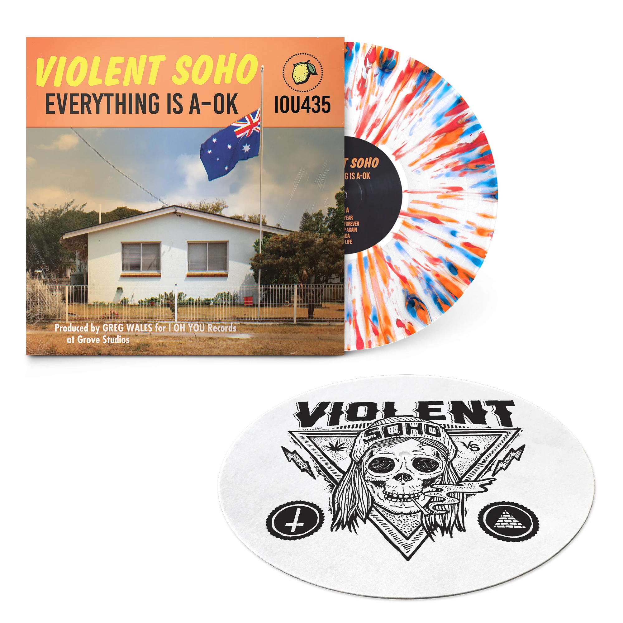 Violent Soho Everything Is A-OK Vinyl + Blazin' Skull Slipmat 6 Violent Soho Everything Is A-OK Vinyl + Blazin' Skull Slipmat - Image 4