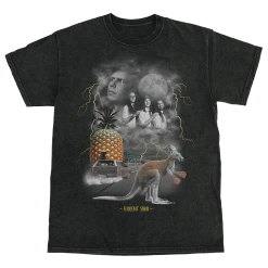 Violent Soho Far Que Truck Stop Tee (Black Vintage Wash)