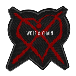 Wolf & Chain Amor Mortal Patch
