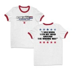 Ocean Grove Wrong Way Ringer Tee (Red/White) 7 Ocean Grove Wrong Way Ringer Tee (Red/White) -Cap Shop aAeawofA