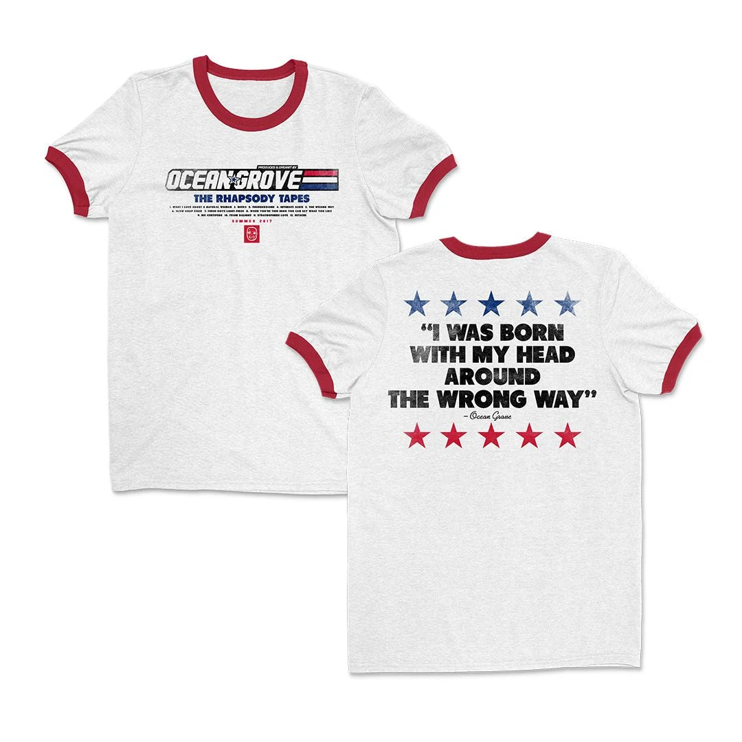 Ocean Grove Wrong Way Ringer Tee (Red/White) 5 Ocean Grove Wrong Way Ringer Tee (Red/White) - Image 3