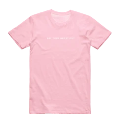 Eat Your Heart Out Embroidery Logo Tee (Pink)